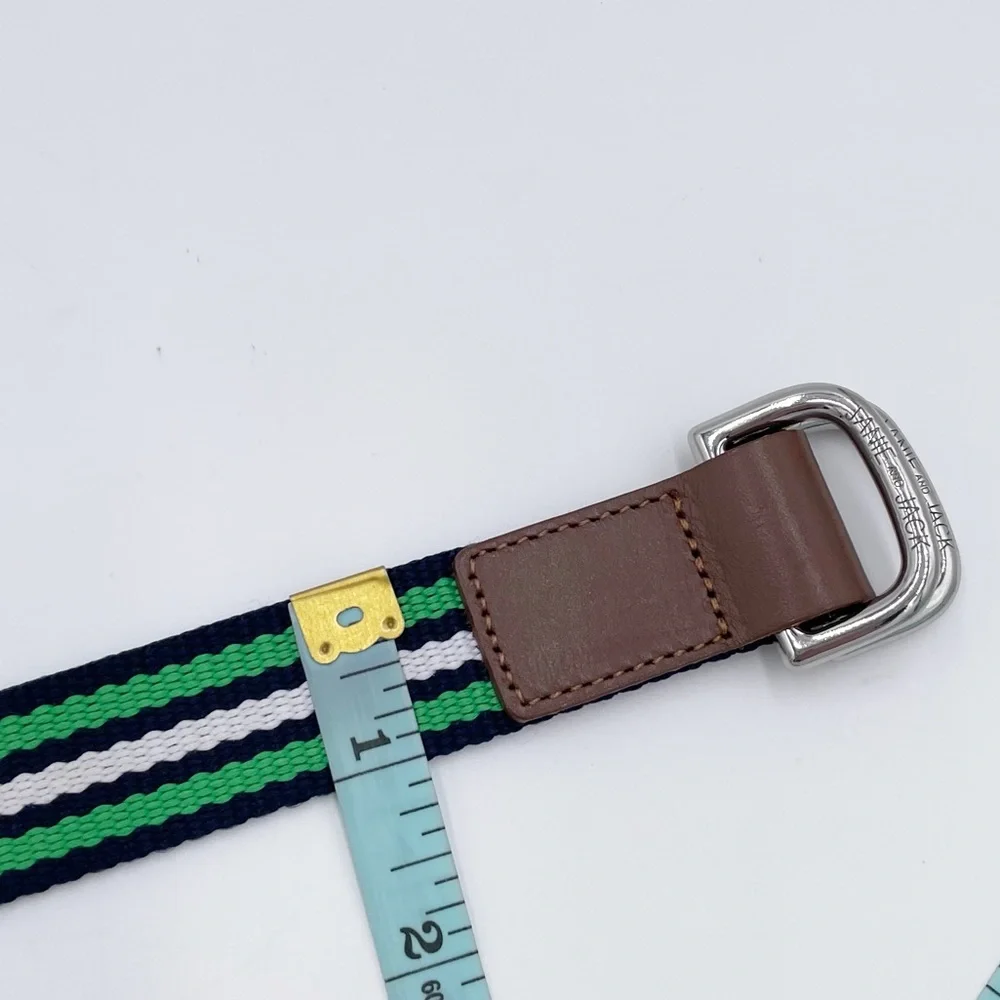 Janie and Jack Boys Courtside Prep Striped Belt in Spearmint Stripe Size 2T to 3